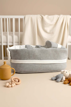 Bow Ribbon Gray Baby Carrier Bag – Stylish & Comfortable
