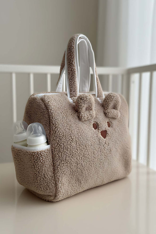 Teddy Bear Plush Diaper Bag for Mom & Baby