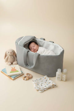 Gray Baby Carrier Bag – Soft, Practical & Comfortable