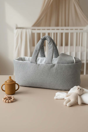Gray Baby Carrier Bag – Soft, Practical & Comfortable