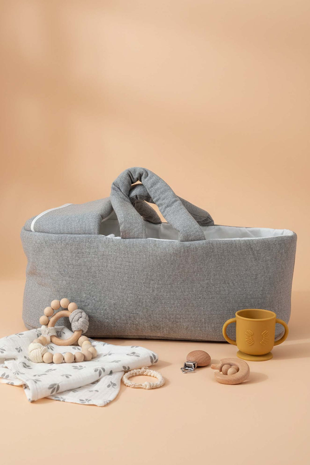 Gray Baby Carrier Bag – Soft, Practical & Comfortable