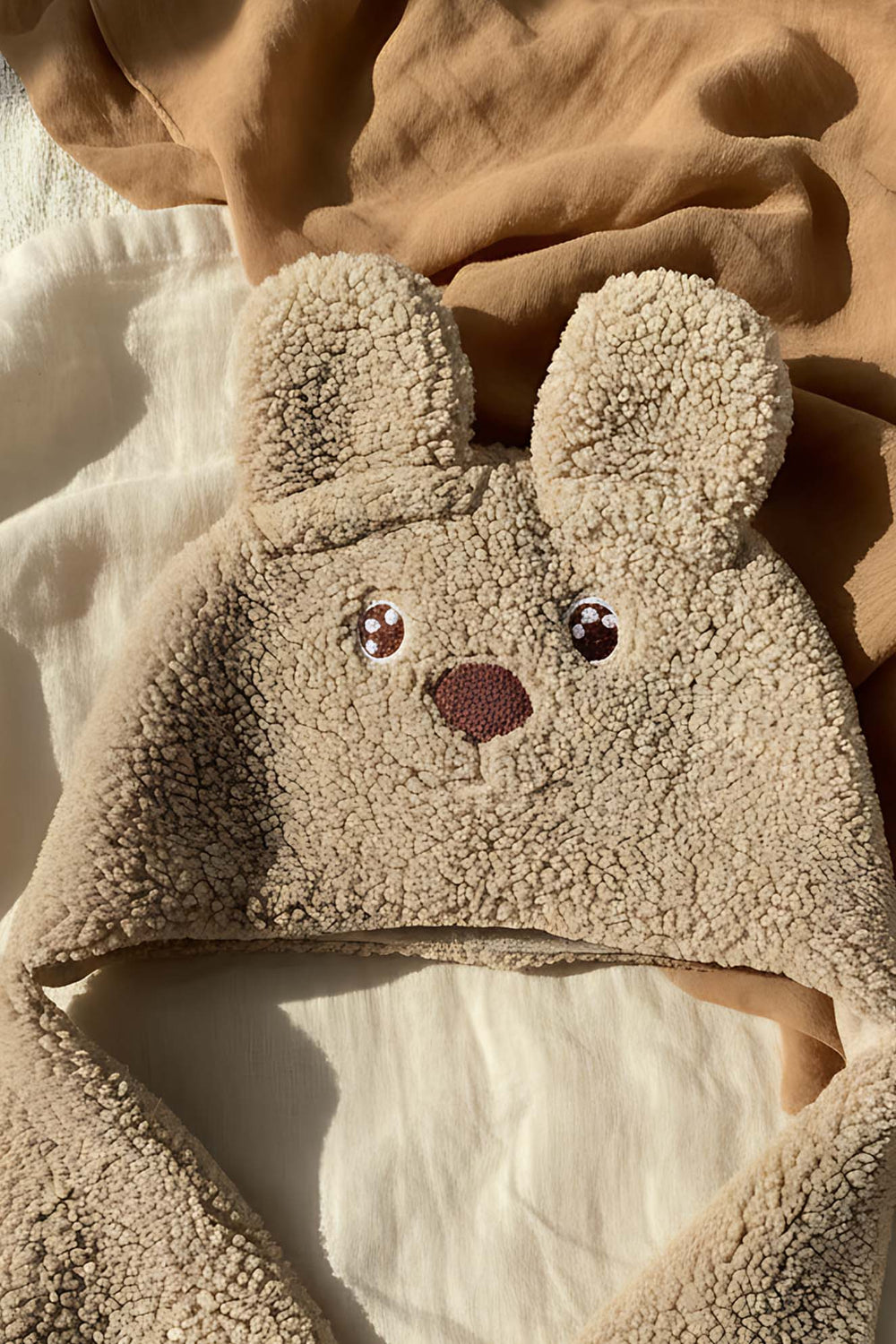 Bunny Ear Plush Baby Blanket – Soft & Cozy Infant Blanket