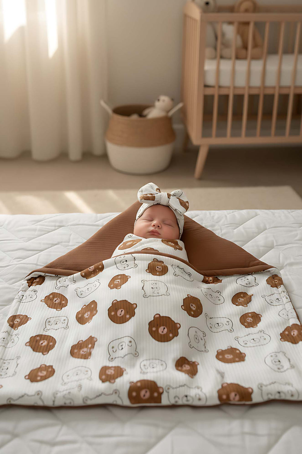 Mini Teddy Bear Baby Blanket – Soft & Cozy Infant Blanket
