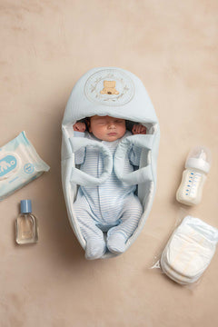 Blue Teddy Bear Baby Carrier Bag – Soft, Cozy & Comfortable