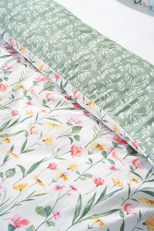 Botanical Outlet Double Duvet Cover Set – Cotton