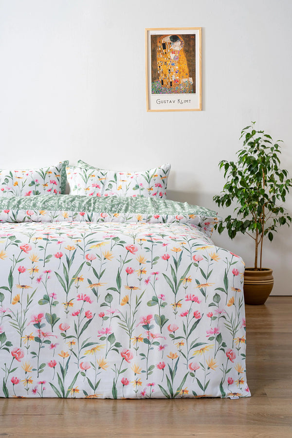 Botanical Outlet Double Duvet Cover Set – Cotton
