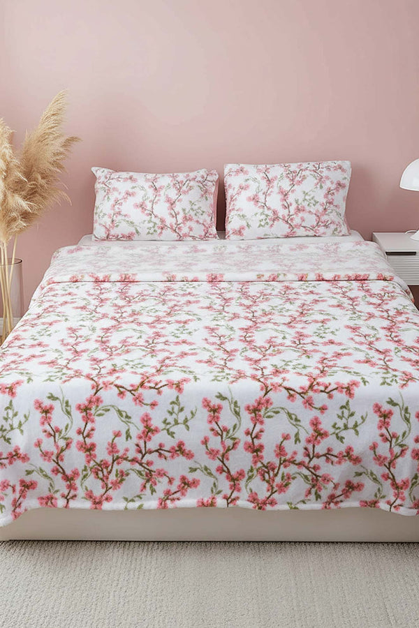 Sakura Double Plush Blanket