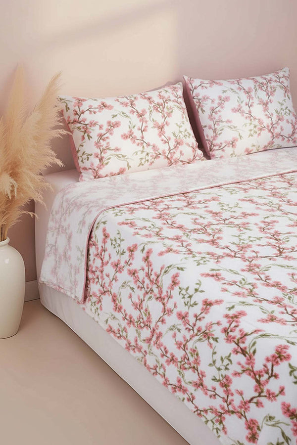 Sakura Double Plush Blanket