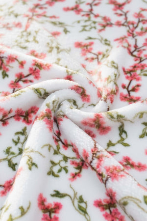 Sakura Double Plush Blanket