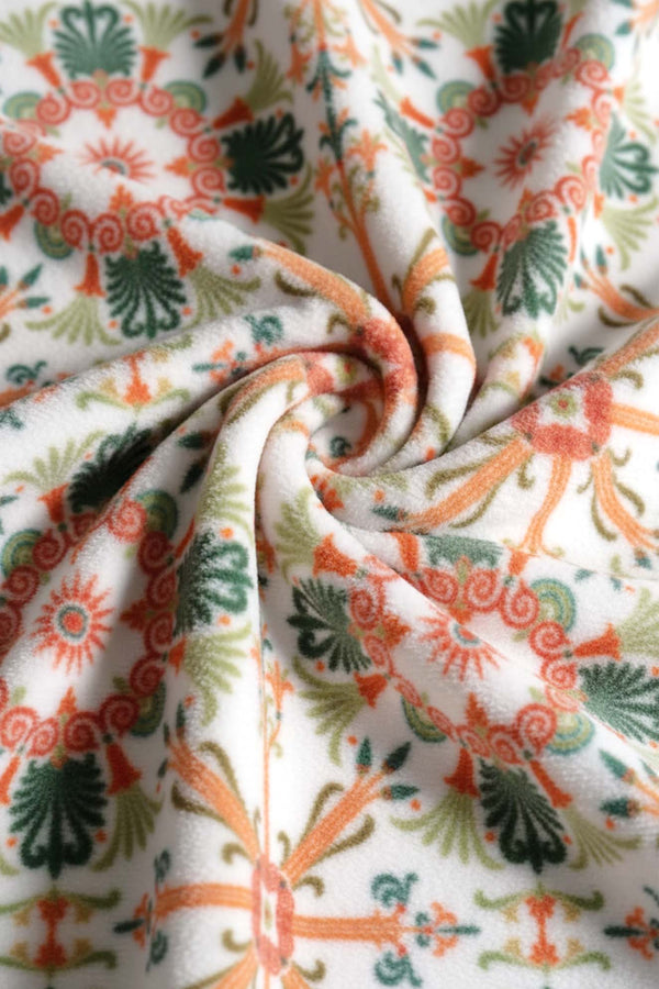 Ethnic Style Palace Double-Sized Plush Blanket