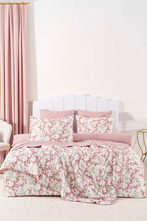 Sakura Double Duvet Cover Set - 7 Piece Dowry Set