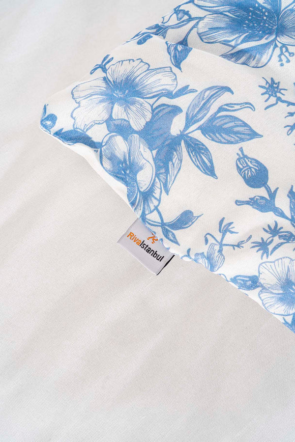 Nova Blue Polycotton Double Size Duvet Cover Set, Zipper, 200×215 cm, 3-Piece