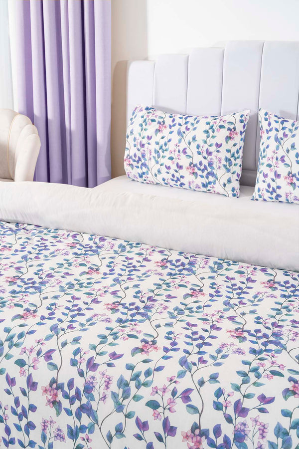 Sardunya Patterned Double Duvet Cover Set, Cotton
