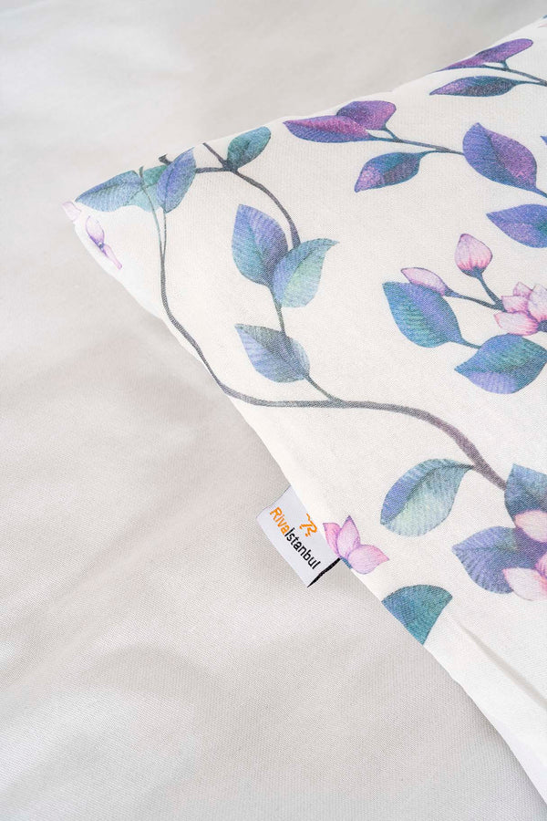 Sardunya Patterned Double Duvet Cover Set, Cotton