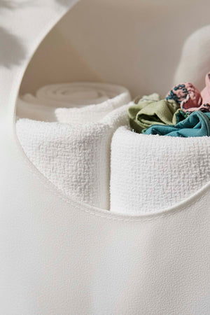 White Zippered Over-the-Door Laundry & Toy Storage Bag