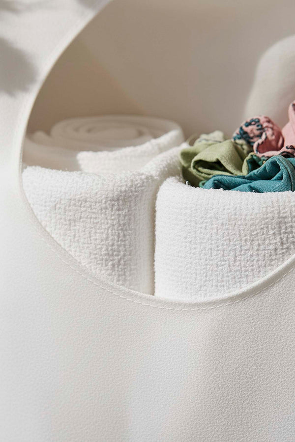 White Zippered Over-the-Door Laundry & Toy Storage Bag