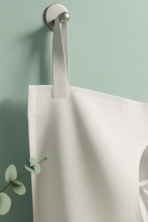 White Zippered Over-the-Door Laundry & Toy Storage Bag