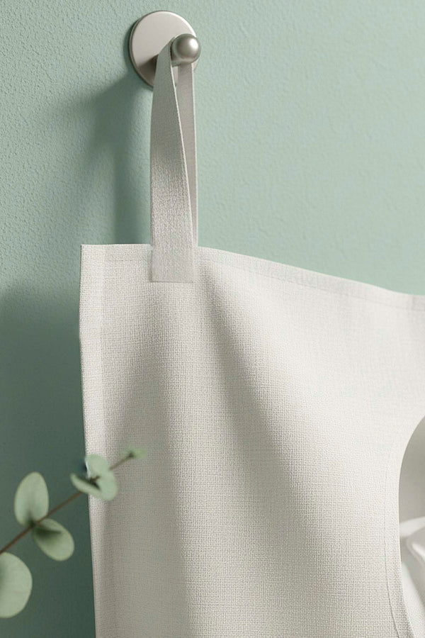 White Zippered Over-the-Door Laundry & Toy Storage Bag
