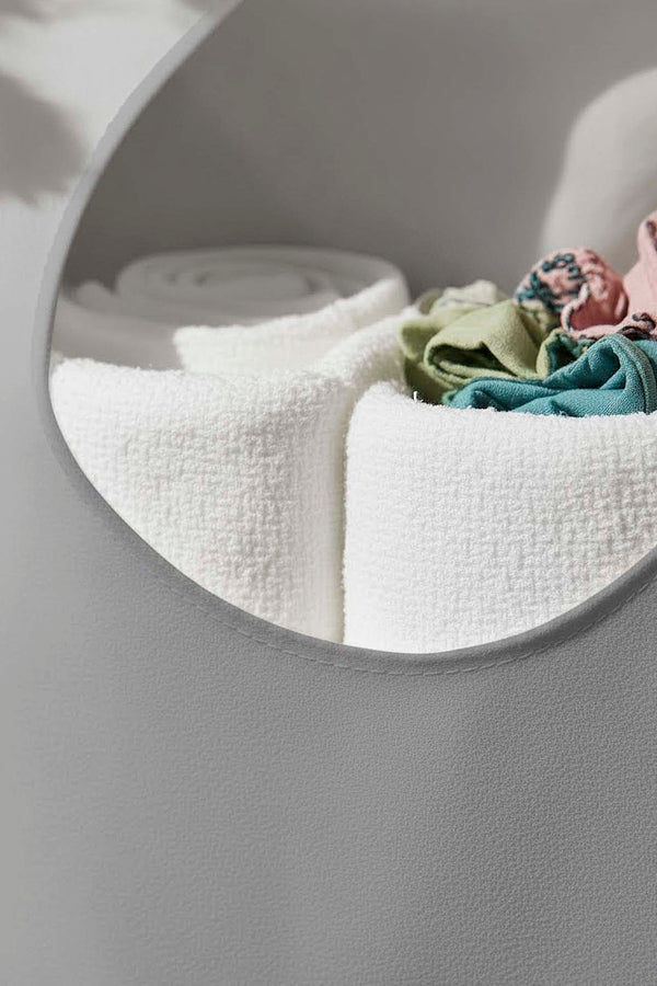 Grey Zippered Over-the-Door Laundry & Toy Storage Bag