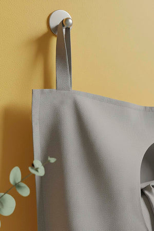 Grey Zippered Over-the-Door Laundry & Toy Storage Bag