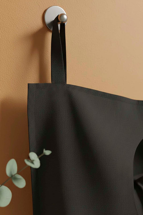 Black Zippered Over-the-Door Laundry & Toy Storage Bag