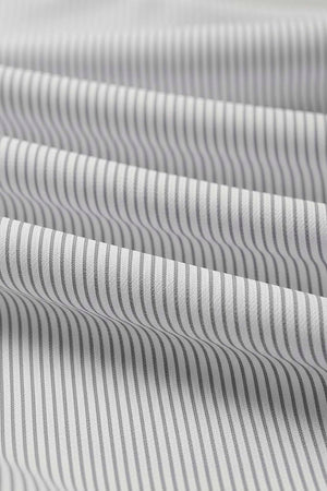 Grey Striped Zippered Over-the-Door Laundry & Toy Storage Bag