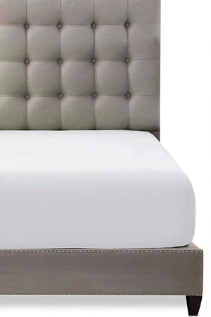 White 100% Cotton Single Fitted Sheet 100 x 200 cm