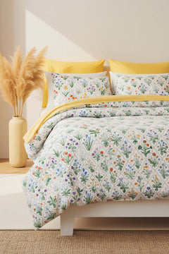 Sonya Polycotton Single Duvet Cover Set – Zipper Closure, 2-Piece, 160x215 cm