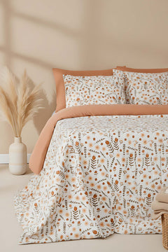 Triana Polycotton Single Duvet Cover Set – Zipper Closure, 2-Piece, 160x215 cm