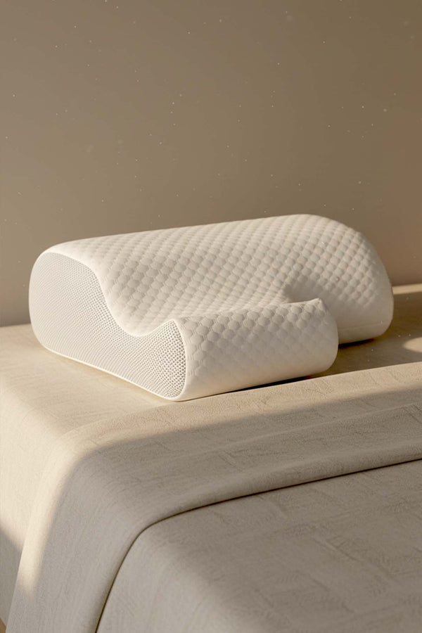 Valessa Orthopedic Memory Foam Pillow Visco Neck Support Couple Pillow, 65x40x12 cm