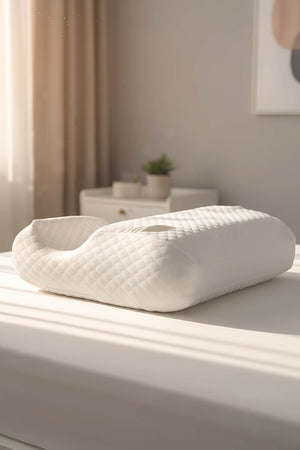 Valessa Orthopedic Memory Foam Pillow Visco Neck Support Couple Pillow, 65x40x12 cm