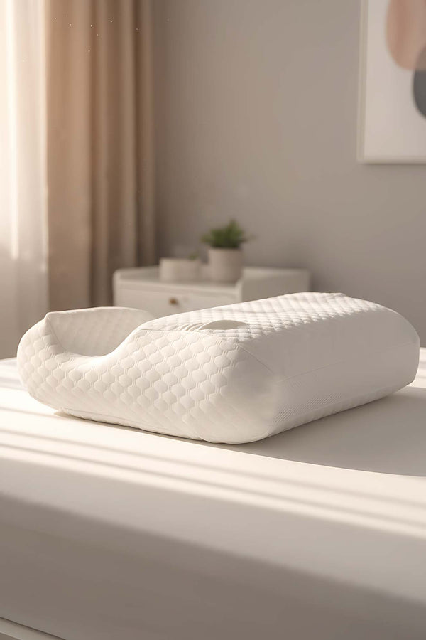 Valessa Orthopedic Memory Foam Pillow Visco Neck Support Couple Pillow, 65x40x12 cm