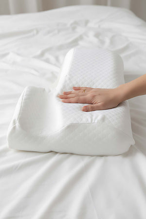 Valessa Orthopedic Memory Foam Pillow Visco Neck Support Couple Pillow, 65x40x12 cm