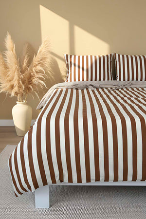My Sleep Cinnamon Double Size 100% Cotton Duvet Cover Set – 4 Pieces