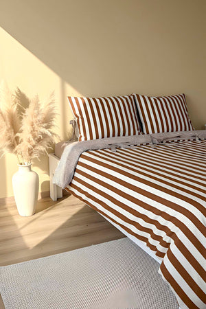 My Sleep Cinnamon Double Size 100% Cotton Duvet Cover Set – 4 Pieces