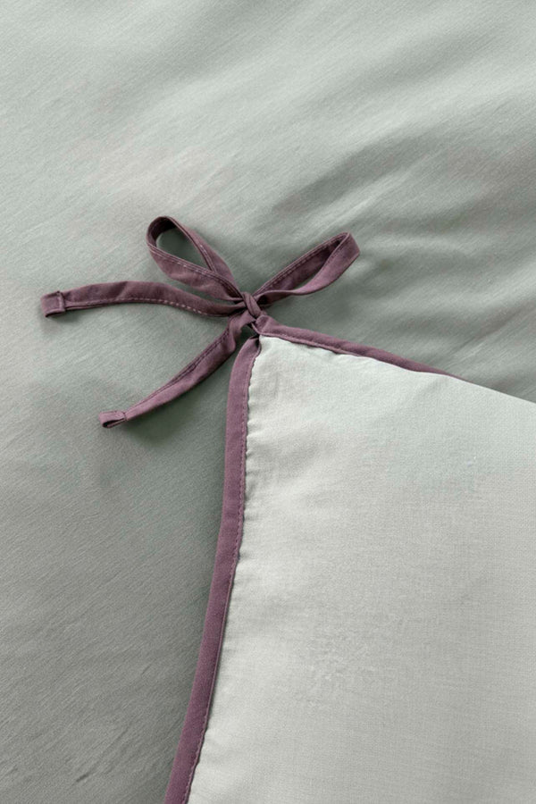 Demeter Mint Double Size 100% Cotton Duvet Cover Set – 4 Pieces