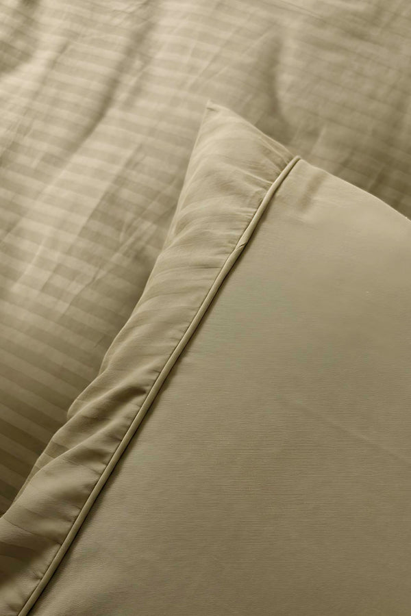 Opia Forest 100% Cotton Double Duvet Cover Set - 6-Piece Premium Trousseau Bedding Bundle - Breathable & Soft Deep Green Quilt Cover with 4 Pillowcases