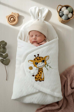 Giraffe Ear Baby Swaddle – Soft & Cozy Newborn Wrap