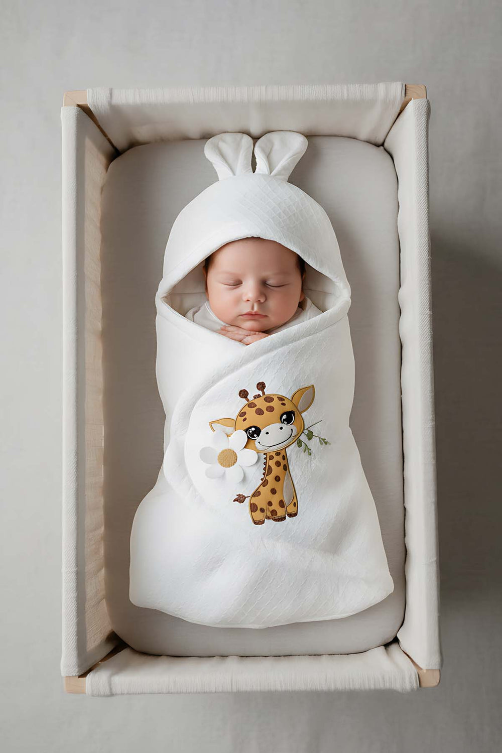 Giraffe Ear Baby Swaddle – Soft & Cozy Newborn Wrap