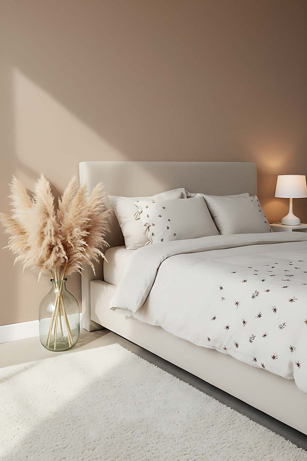 Arie Linen Double Bed Duvet Cover Set - 6-Piece Bridal Set
