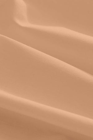 Light Orange Single Cotton Flat Sheet