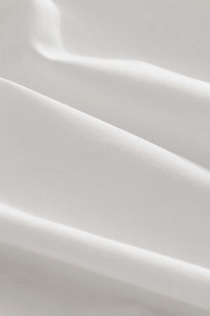 White Single Size 100% Cotton Flat Sheet – Breathable, Non-Fitted, Fade-Resistant, 100x200 cm