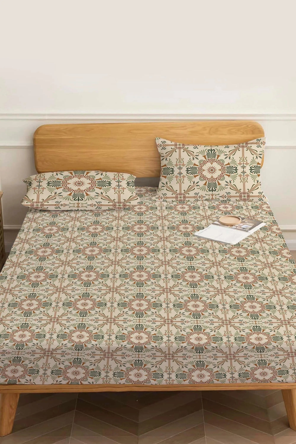 Ethnic Palace Double Bed Sheet Cotton