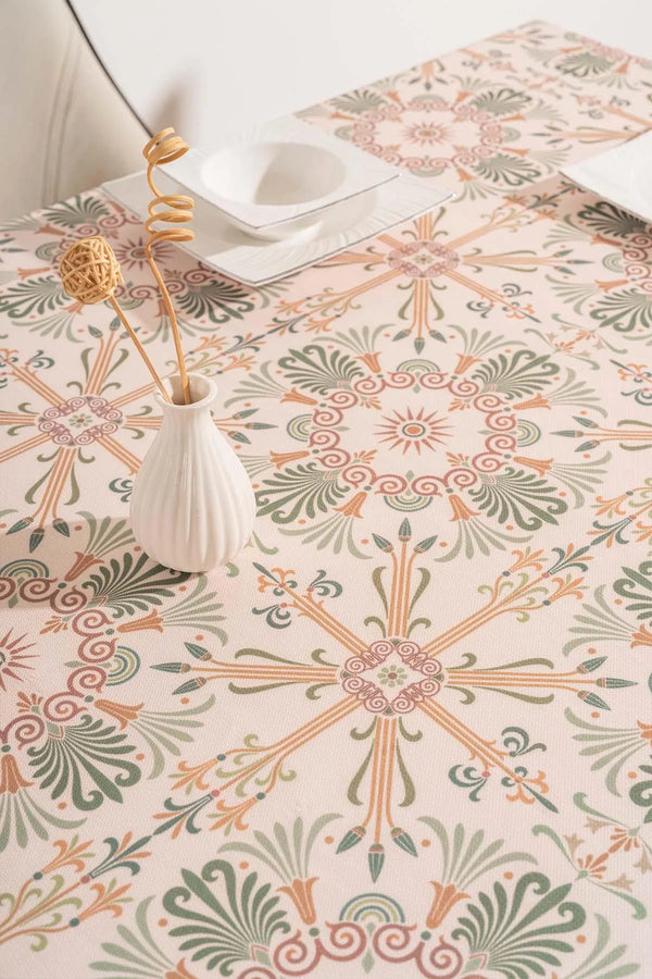 Ethnic Palace Patterned Tablecloth, Table Cover, Picnic Cloth