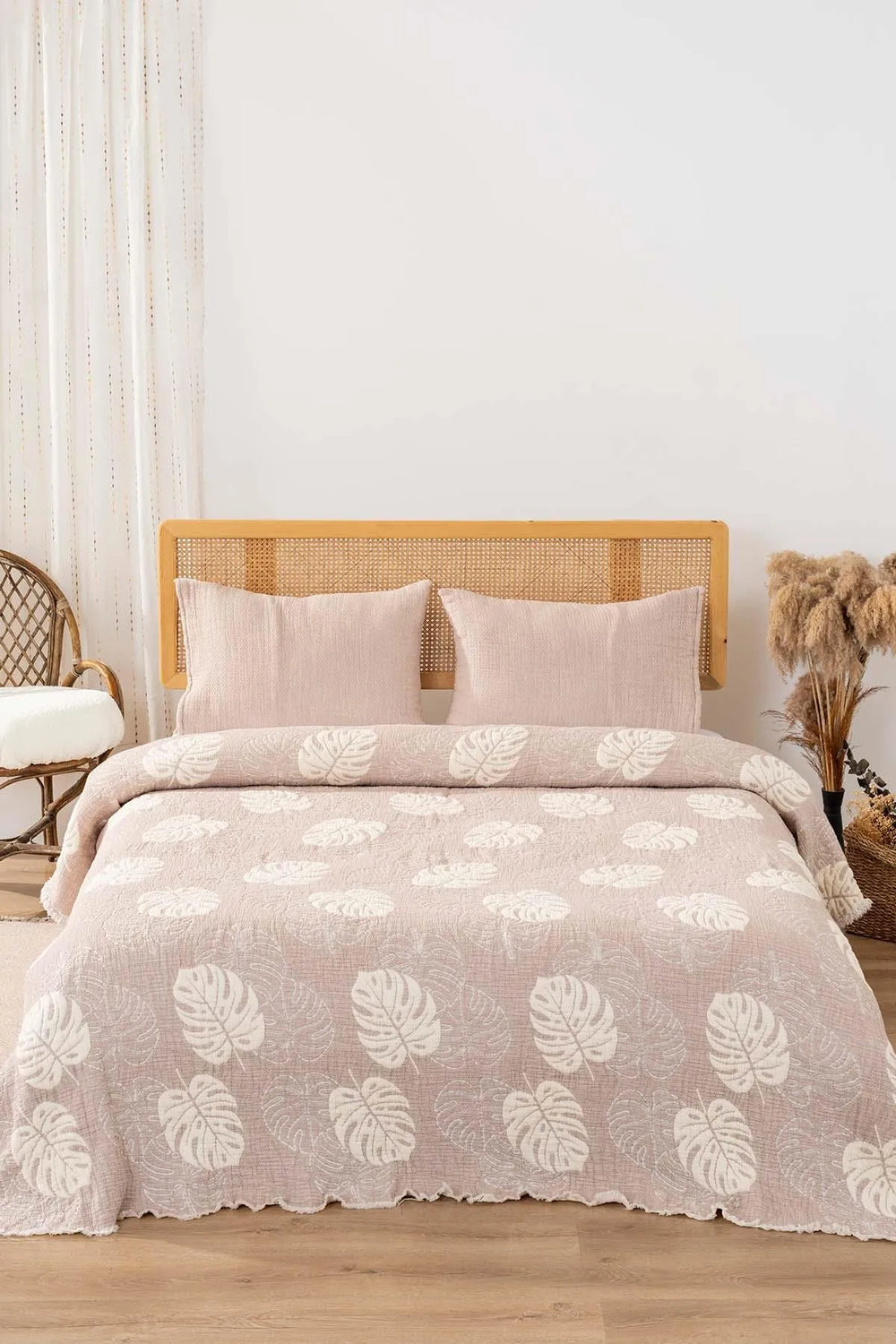 Forest Beige Double Size 3-Piece 240x260 cm Duvet Cover Set Daily Set