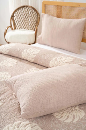 Forest Beige Double Size 3-Piece 240x260 cm Duvet Cover Set Daily Set