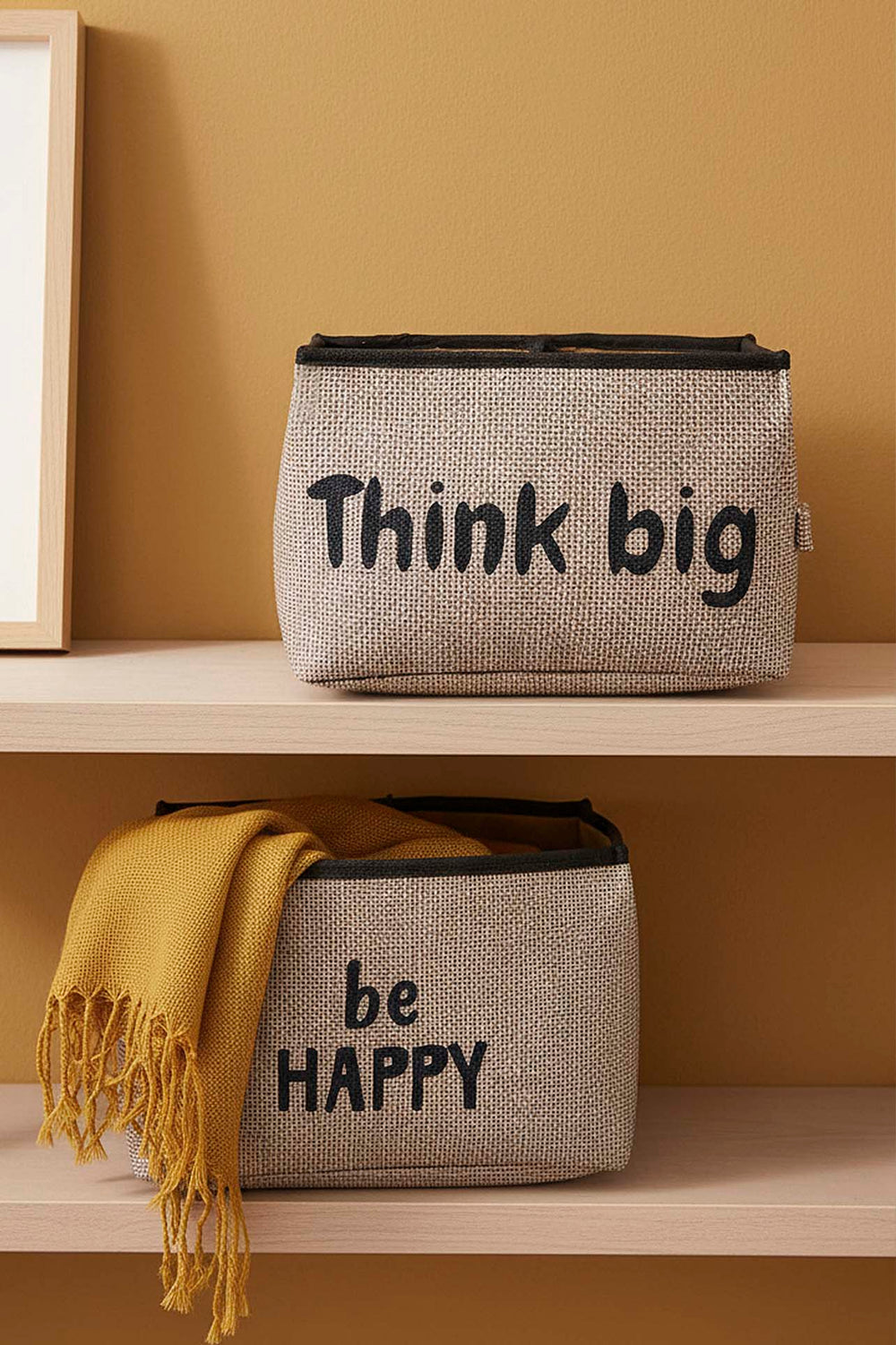 Jute Multi-Purpose 2-Piece Organizer Basket Set