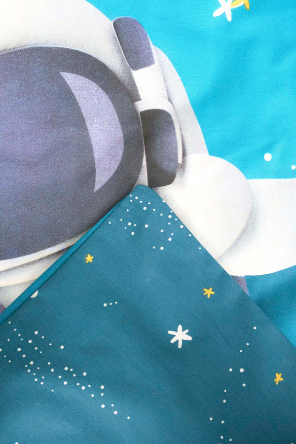 Little Astronaut %100 Cotton Junior Single Duvet Cover Set