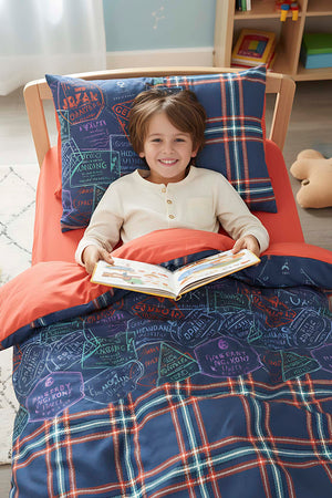 Pleds Cinnamon %100 Cotton Single Duvet Cover Set