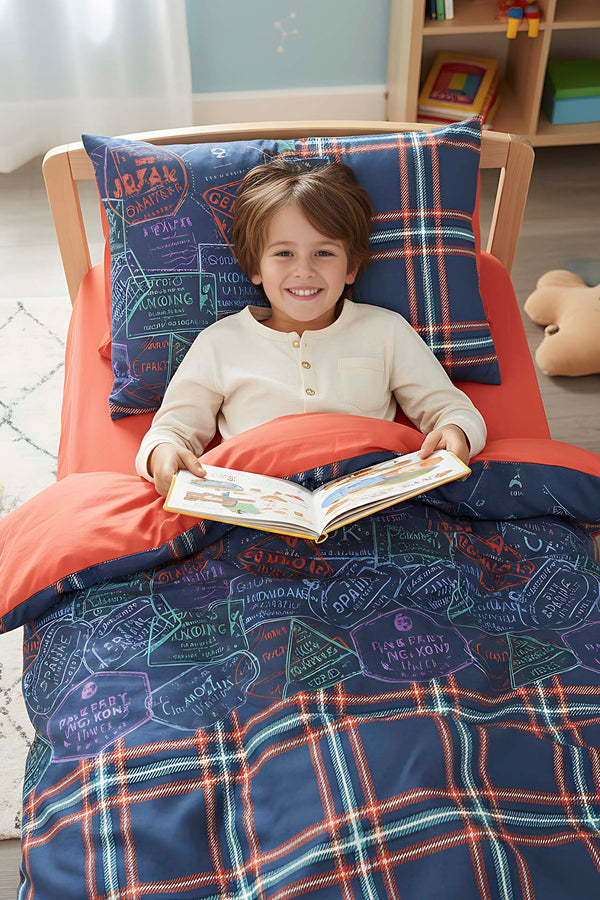 Pleds Cinnamon %100 Cotton Single Duvet Cover Set